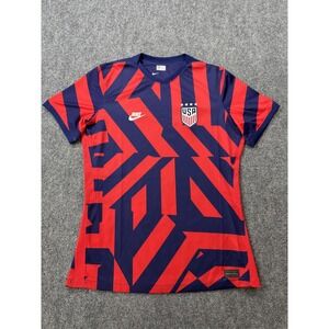 United States National Team Jersey Womens Large Blue Nike Soccer Dri Fit